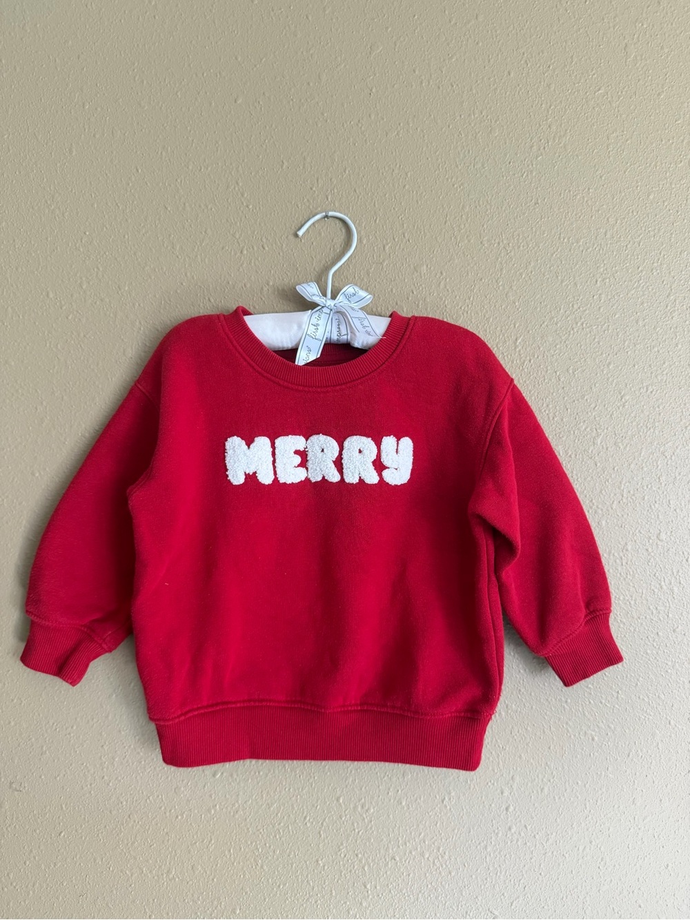 Kids Christmas “merry” sweater